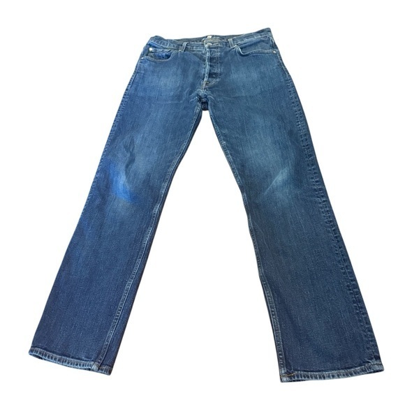 7 For All Mankind Denim - 7 For All Mankind “Vintage” Button-Fly Jeans – Size 34 – Classic Blue Wash